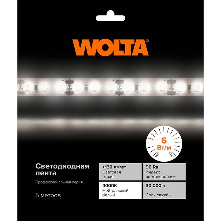 Лента светодиодная Wolta  WLS2835-6W/4000/12H60-01