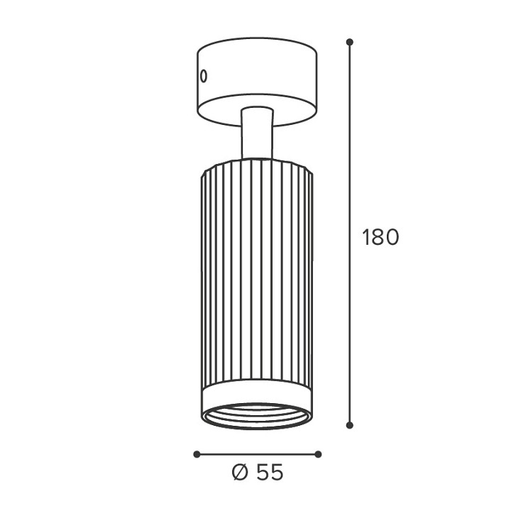 Накладной светильник Wolta LUXOR WSL-GU10/19SG-1