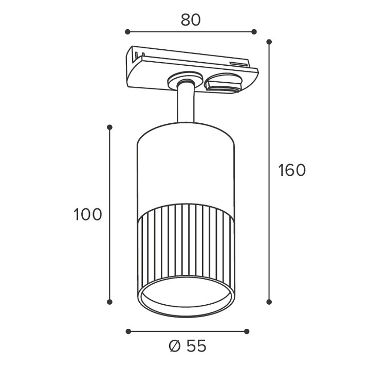 Светильник на штанге Wolta DUO WTL-GU10/18BW