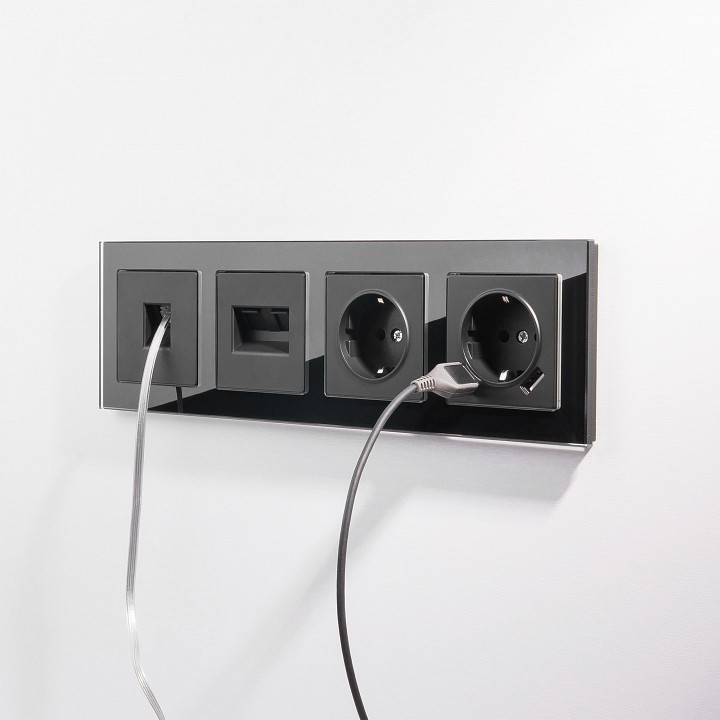 Выключатель одноклавишный с подсветкой без рамки Werkel W111 2 W1112103