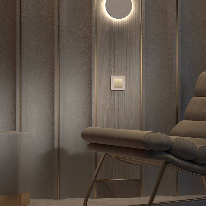 Рамка на 1 пост Werkel Split айвори/белый, soft-touch W0013066