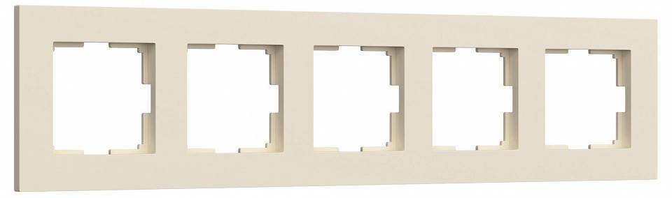 Рамка на 5 постов Werkel Slab айвори софт W0052962