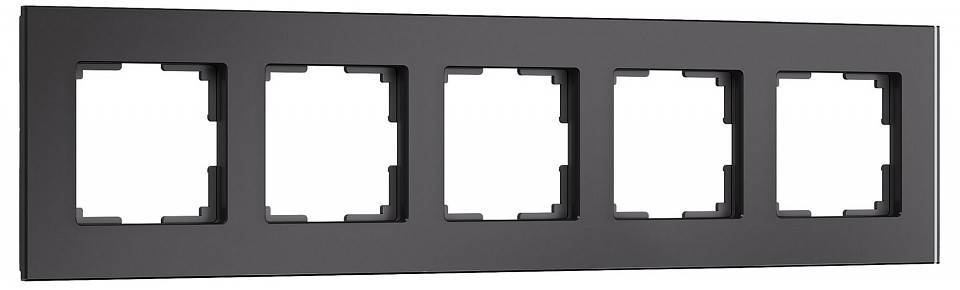 Рамка на 5 постов Werkel Senso черный soft-touch W0053108