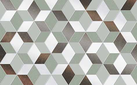 Декор Шахтинская плитка Веста зеленый 02 25х40 см 010300000200