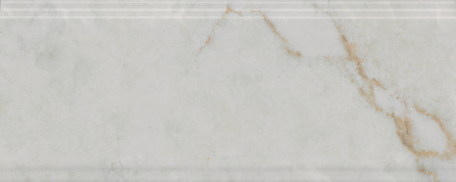 Бордюр Kerama Marazzi Серенада белый глянцевый обрезной 30х12 см BDA025R