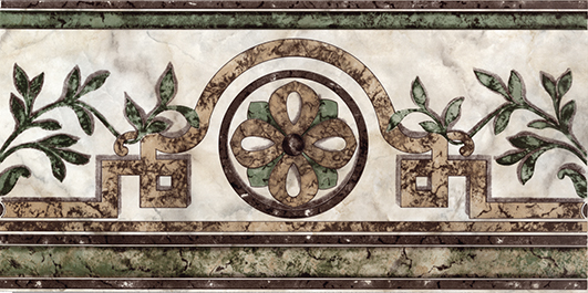 Бордюр Europa Ceramica Losanga Roma Gris 22.5х45 см х9999002761