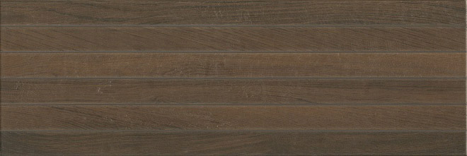 Плитка настенная Kerama Marazzi Семпионе коричневый темный структура обрезной 30х89,5 см 13096R