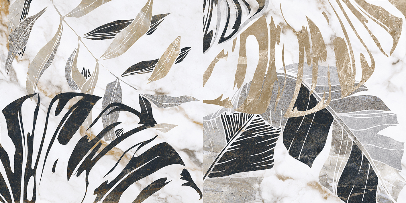 Плитка настенная Laparet Kanzas кремовый ботаника 30х60 см 00-00-5-18-00-37-3636