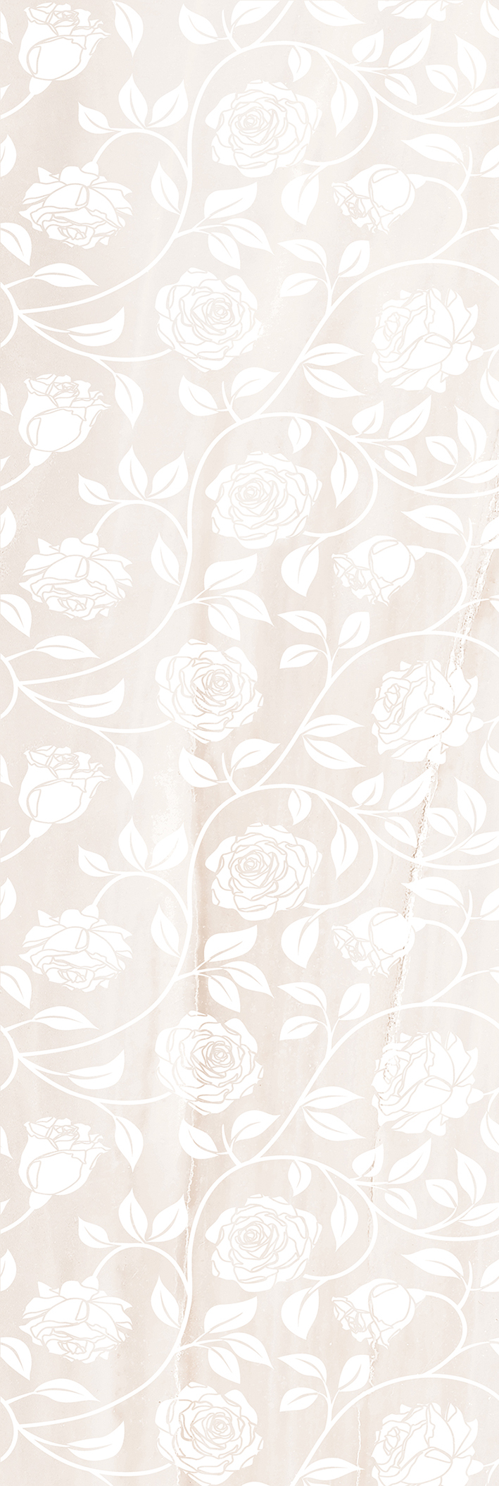 Декор LB-CERAMICS Tender Marble цветы бежевый 20х60 см 1064-0039-1001