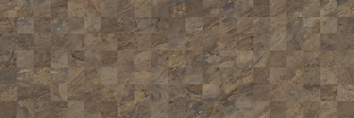 Плитка настенная Laparet Royal коричневая мозаика 20x60 см 60054