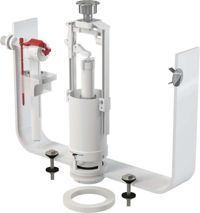 Выпускной комплект Alca plast со стоп-кнопкой и впускным механизмом 1/2 CHROM SA2000 1/2 CHROM