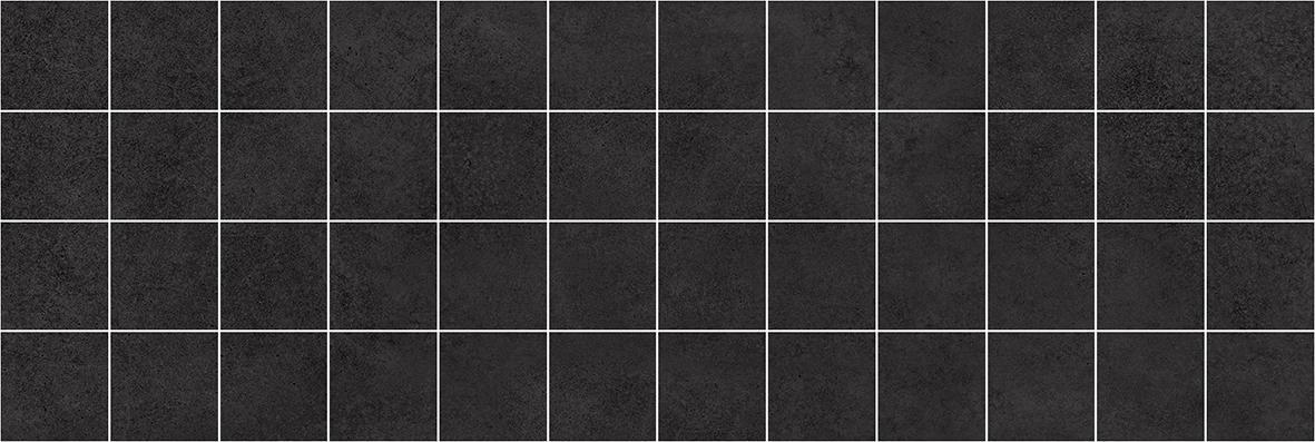Декор мозаичный Laparet Alabama чёрный 20x60 см MM60062