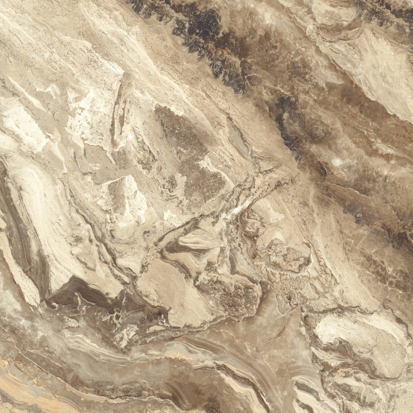 Керамогранит Alma Ceramica Persia Brown полированный 600x600x8 мм 6060PRS21P