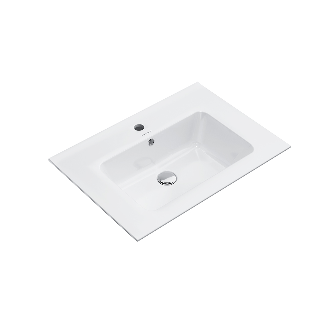 Раковина подвесная Kerama Marazzi PIANO 65 с крепежом PI.wb.65