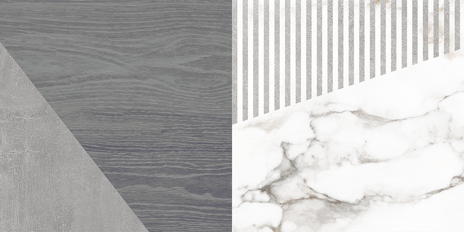 Плитка настенная Laparet Savage серый узор 25х50 см 34078