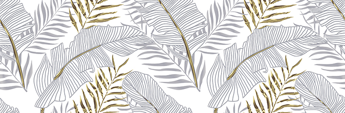 Декор LB-CERAMICS Диаманте листья 20х60 см 1664-0203-1001