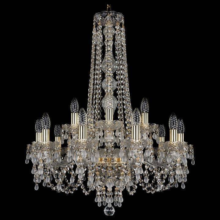 Подвесная люстра Bohemia Art Classic 11.24 15 ламп 220 мм 11.24.10+5.220.h-82.Gd.V0300