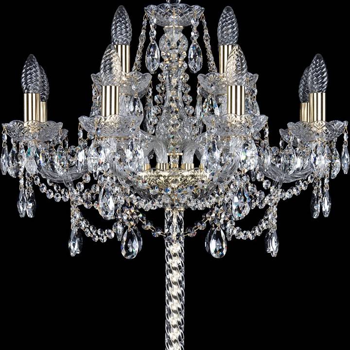 Торшер Bohemia Art Classic 11.25 высота 165 см 13.25.8+4.200.P.h-165.Gd.Sp