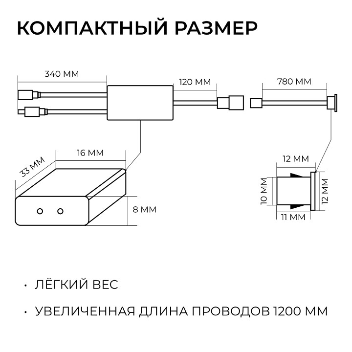 Заглушка для лент Apeyron Electrics  04-67
