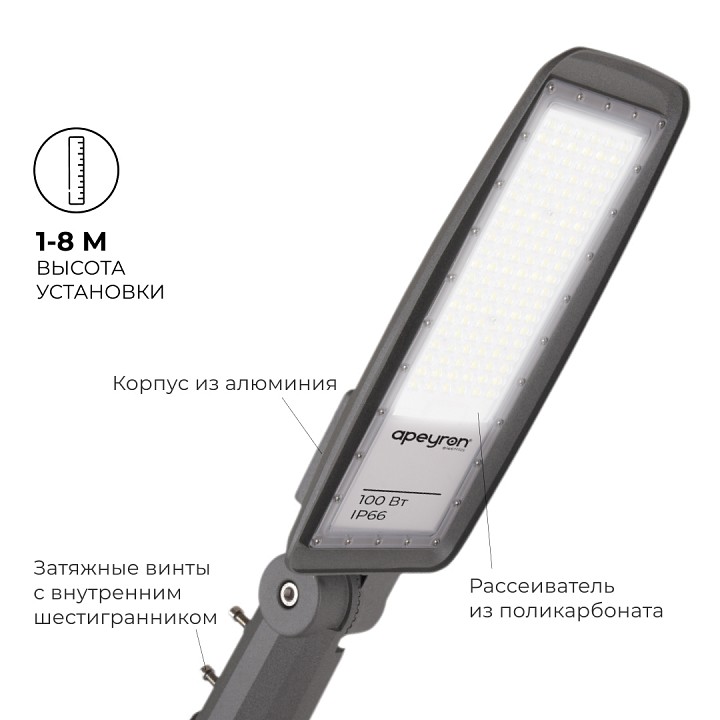 Светильник консольный уличный Apeyron Electrics 100 Вт 29-11