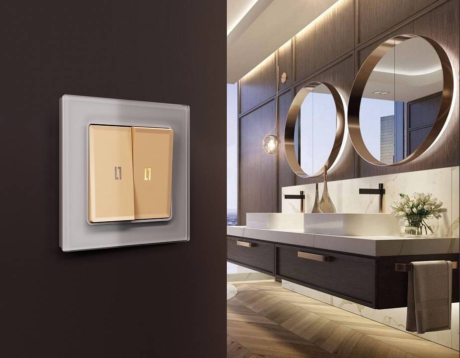 Рамка на 4 поста Ambrella Volt Platos Стекло органическое AF330504