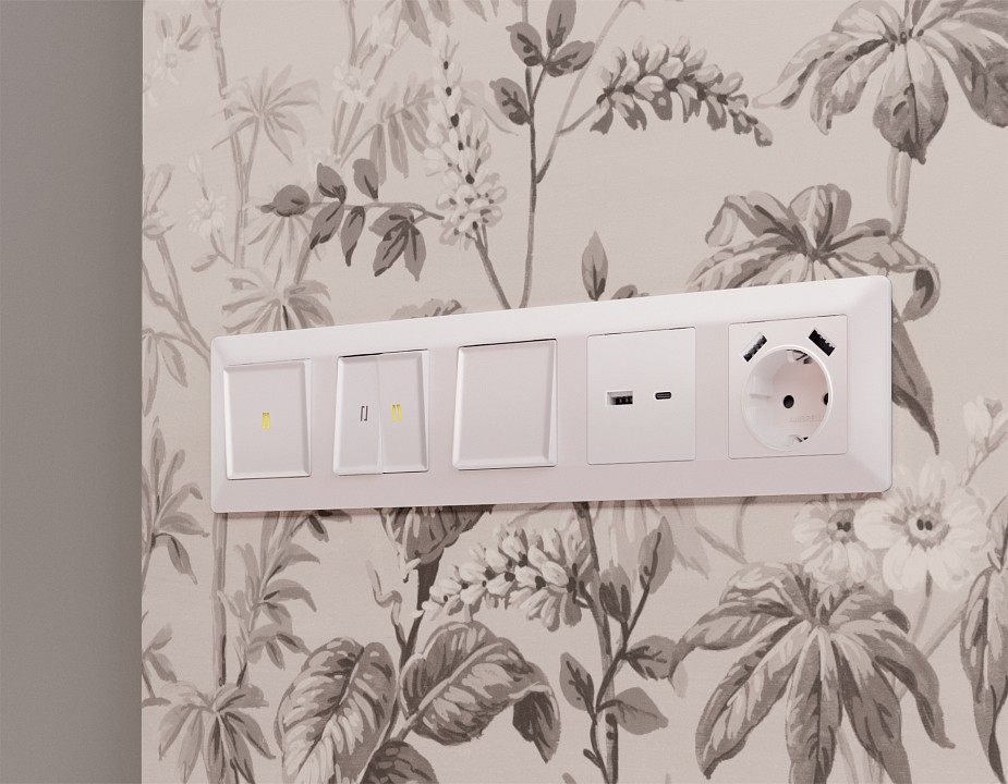 Клавиши для выключателя двухклавишного Ambrella Volt Quant AP2030