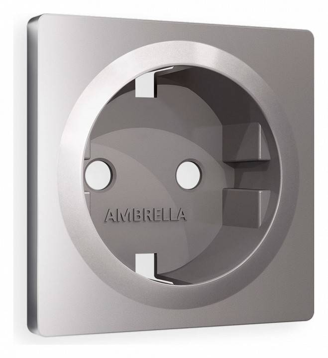 Накладка для розетки с заземлением Ambrella Volt Quant AP5060