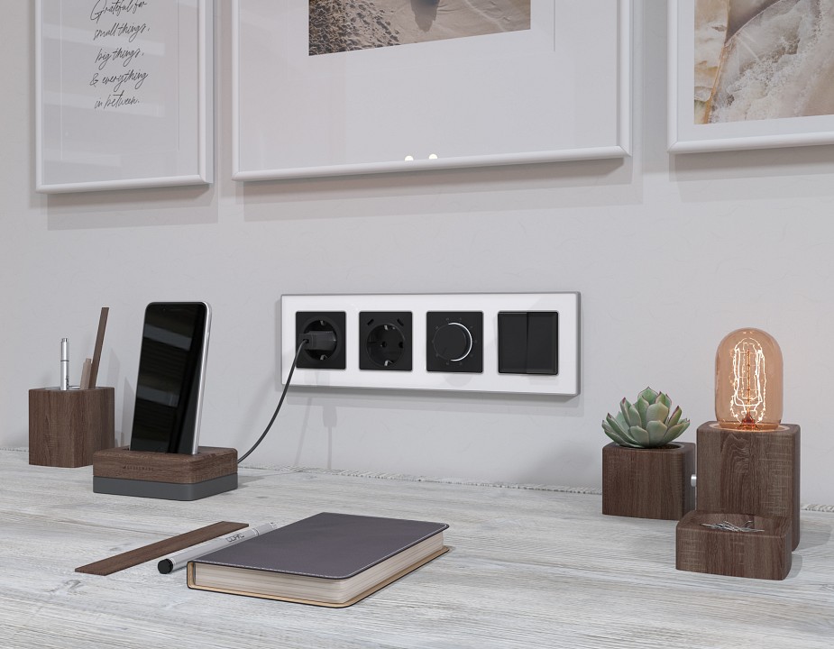 Накладка для терморегулятора электромеханического для теплого пола Ambrella Volt ALFA AP8057