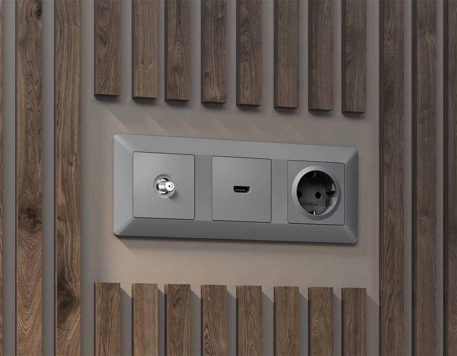 ТВ-розетка без рамки Ambrella Volt ALFA MA513050