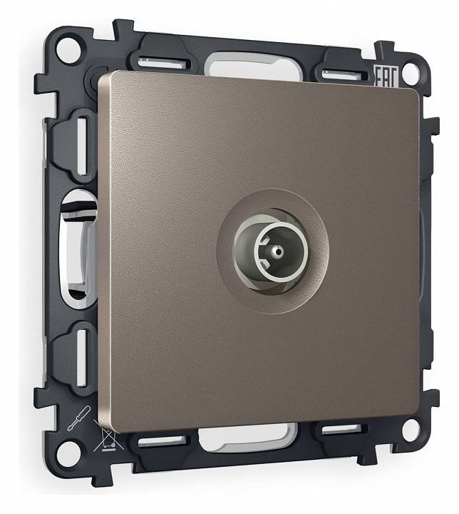 ТВ-розетка проходная без рамки Ambrella Volt Quant MA643030