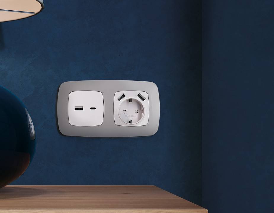 Рамка на 1 пост Ambrella Volt Ecta OF140501