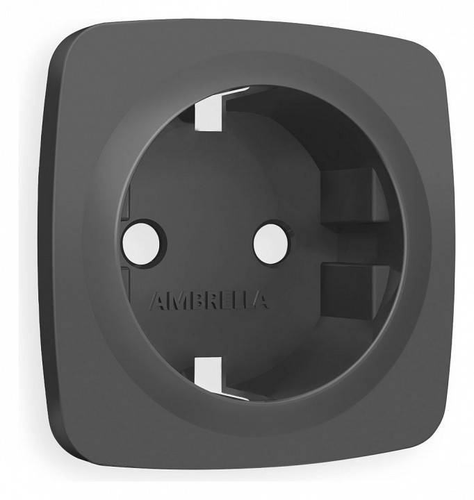 Накладка для розетки с заземлением Ambrella Volt Quant OP9060