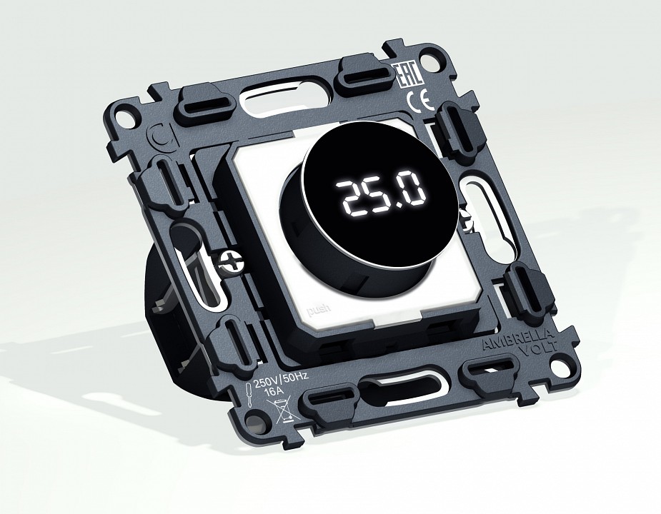 Терморегулятор электромеханический для теплого пола без рамки Ambrella Volt QUANT VM1385