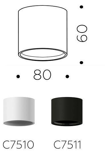 Накладной светильник Ambrella light C C7510