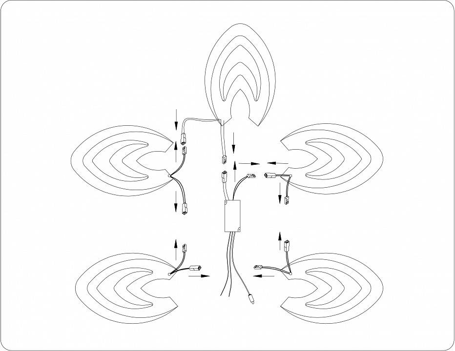 Потолочная люстра Ambrella Light FA FA4546
