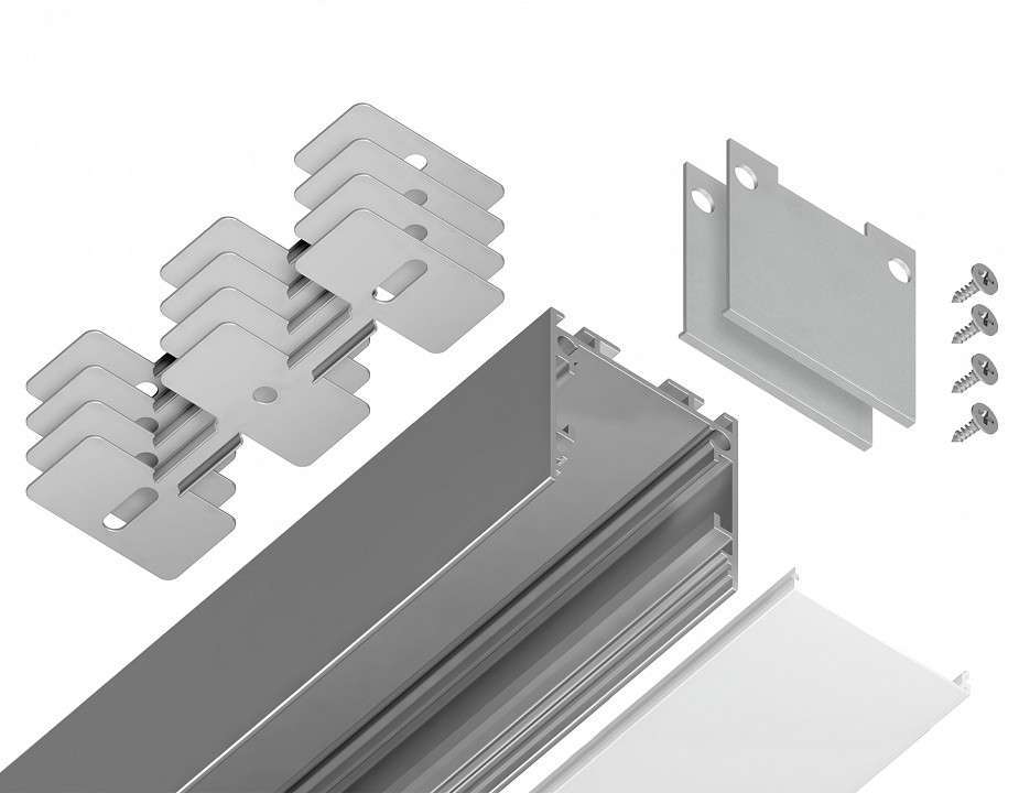 Профиль для светодиодной ленты Ambrella Light Profile System GP GP2500AL накладной GP2500AL