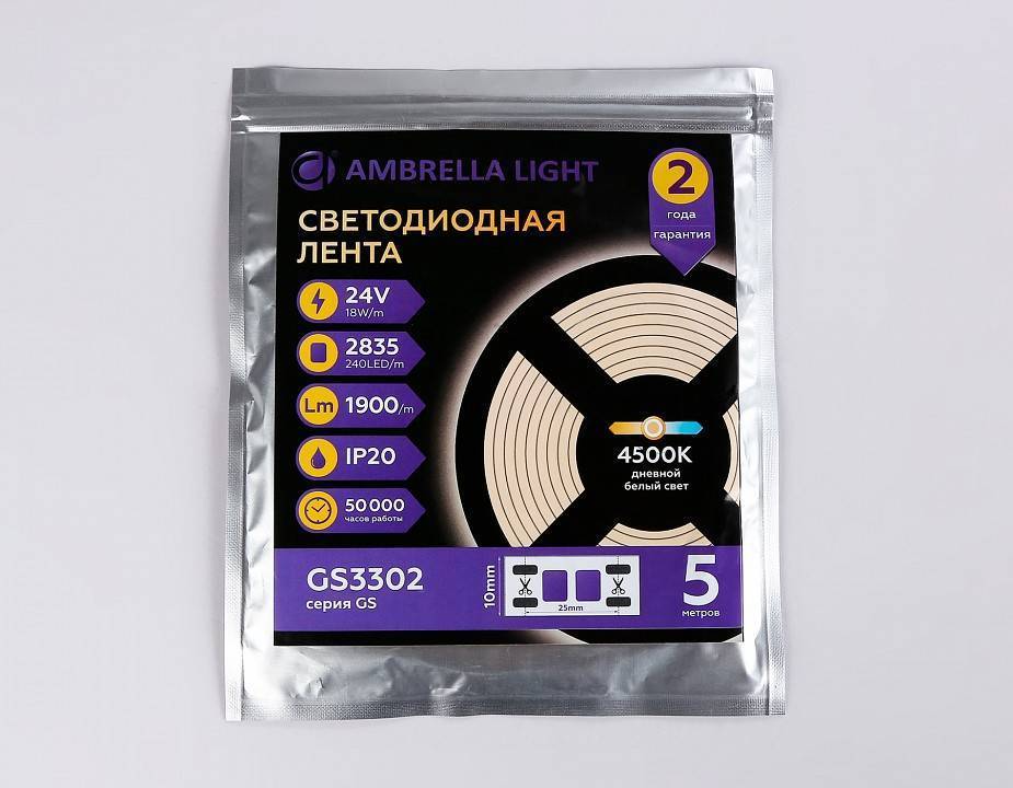 Лента светодиодная Ambrella Light GS GS3302