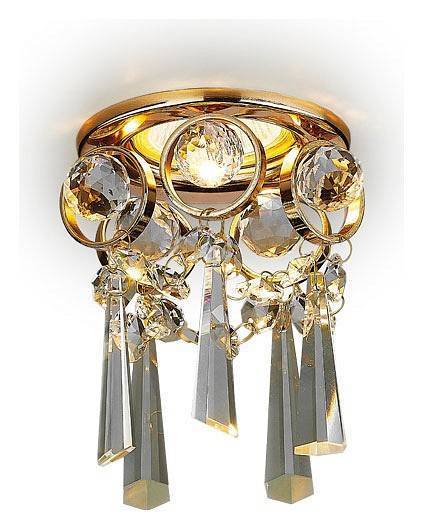 Встраиваемый светильник Ambrella light Crystal K2222 CL/G K2222 CL/G