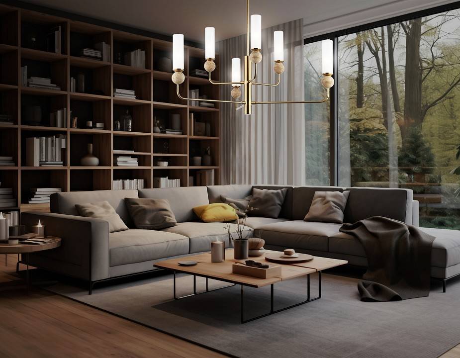 Люстра на штанге Ambrella Light LH 1 лампа LH53251