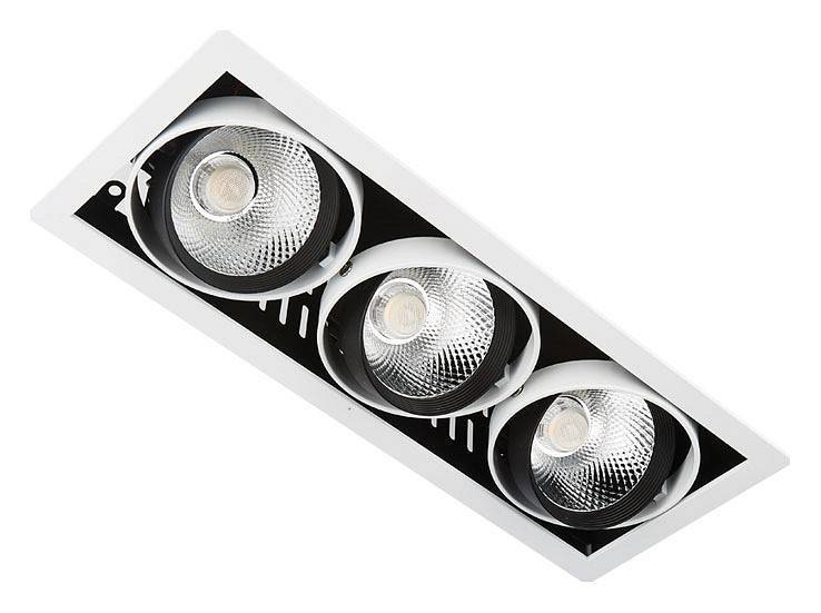 Встраиваемый светильник Ambrella Light Classic T81 T813 BK/CH 3*12W 4200K