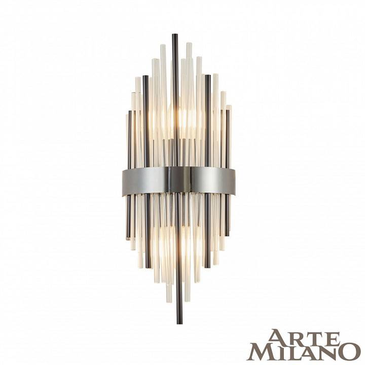 Накладной светильник Arte Milano AM-D170 2xE14 D170 H450 мм Bk 1A.D170.H450.E14.2 Bk