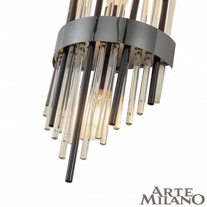 Накладной светильник Arte Milano AM-D170 2xE14 D170 H450 мм Bk 1A.D170.H450.E14.2 Bk