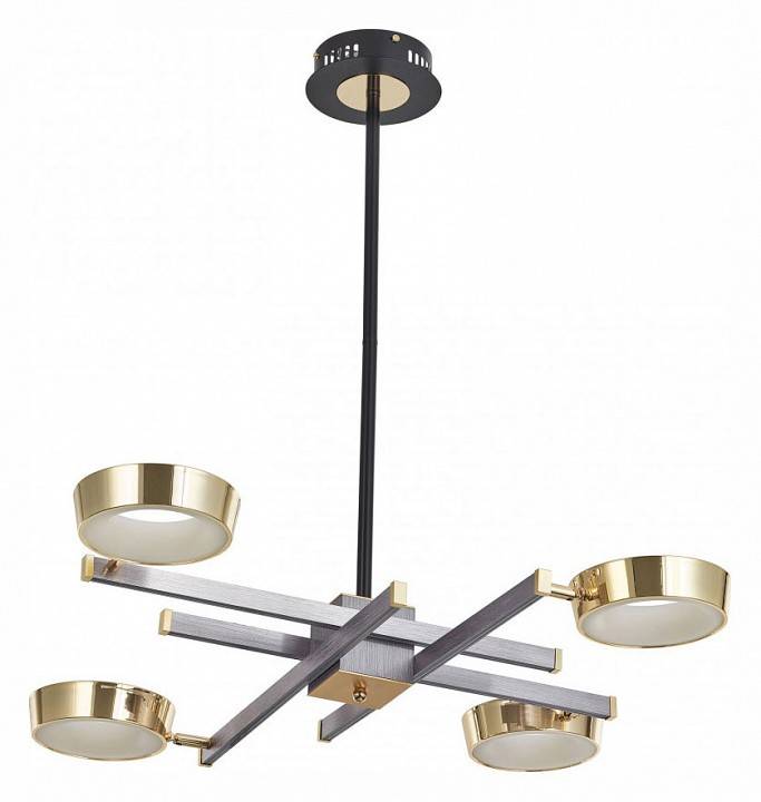 Люстра на штанге Arte Milano Ferrara 4 лампы светодиодная 271279/4 NI/GD