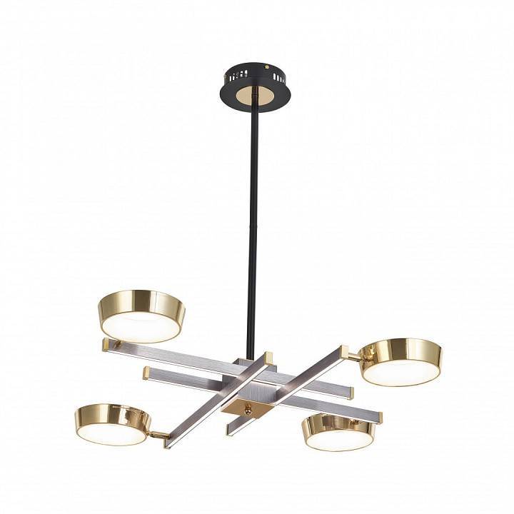 Люстра на штанге Arte Milano Ferrara 4 лампы светодиодная 271279/4 NI/GD