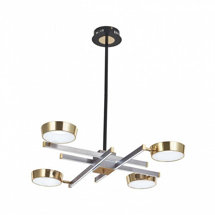 Люстра на штанге Arte Milano Ferrara 4 лампы светодиодная 271279/4 NI/GD