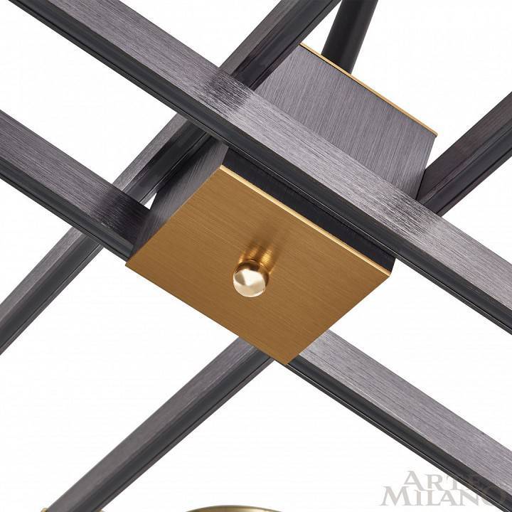 Люстра на штанге Arte Milano Ferrara 4 лампы светодиодная 271279/4 NI/GD