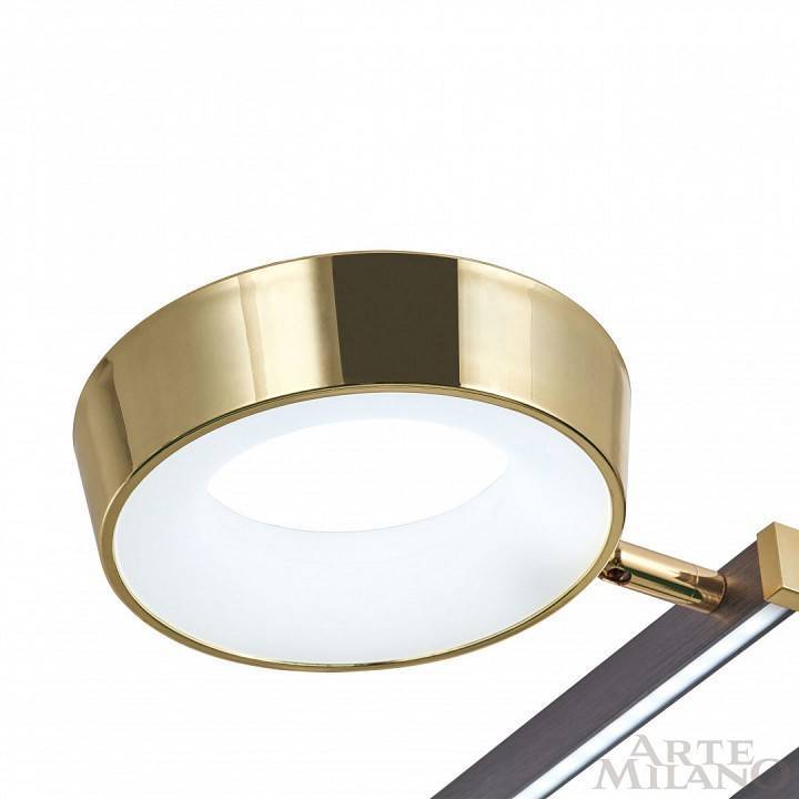 Люстра на штанге Arte Milano Ferrara 4 лампы светодиодная 271279/4 NI/GD