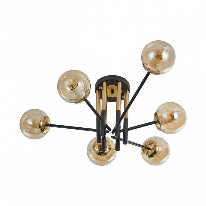 Потолочная люстра Arte Milano Neapolis 273708/6 BK/GD