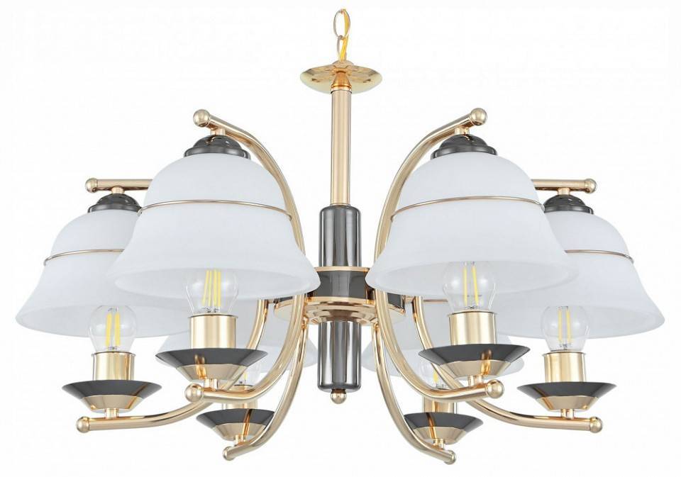 Подвесная люстра Arte Milano Florentia-1240 6 ламп 301240/6 Bk/Gd