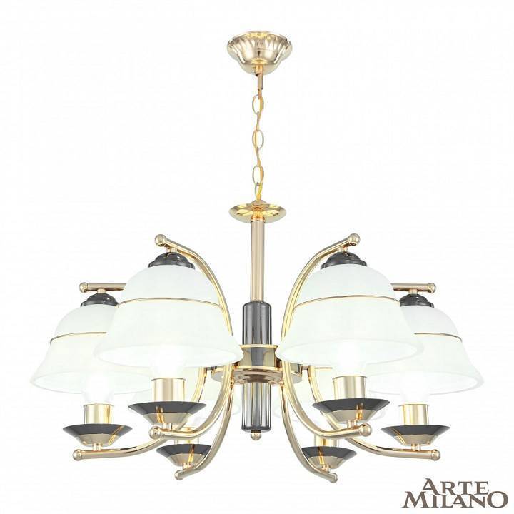 Подвесная люстра Arte Milano Florentia-1240 6 ламп 301240/6 Bk/Gd